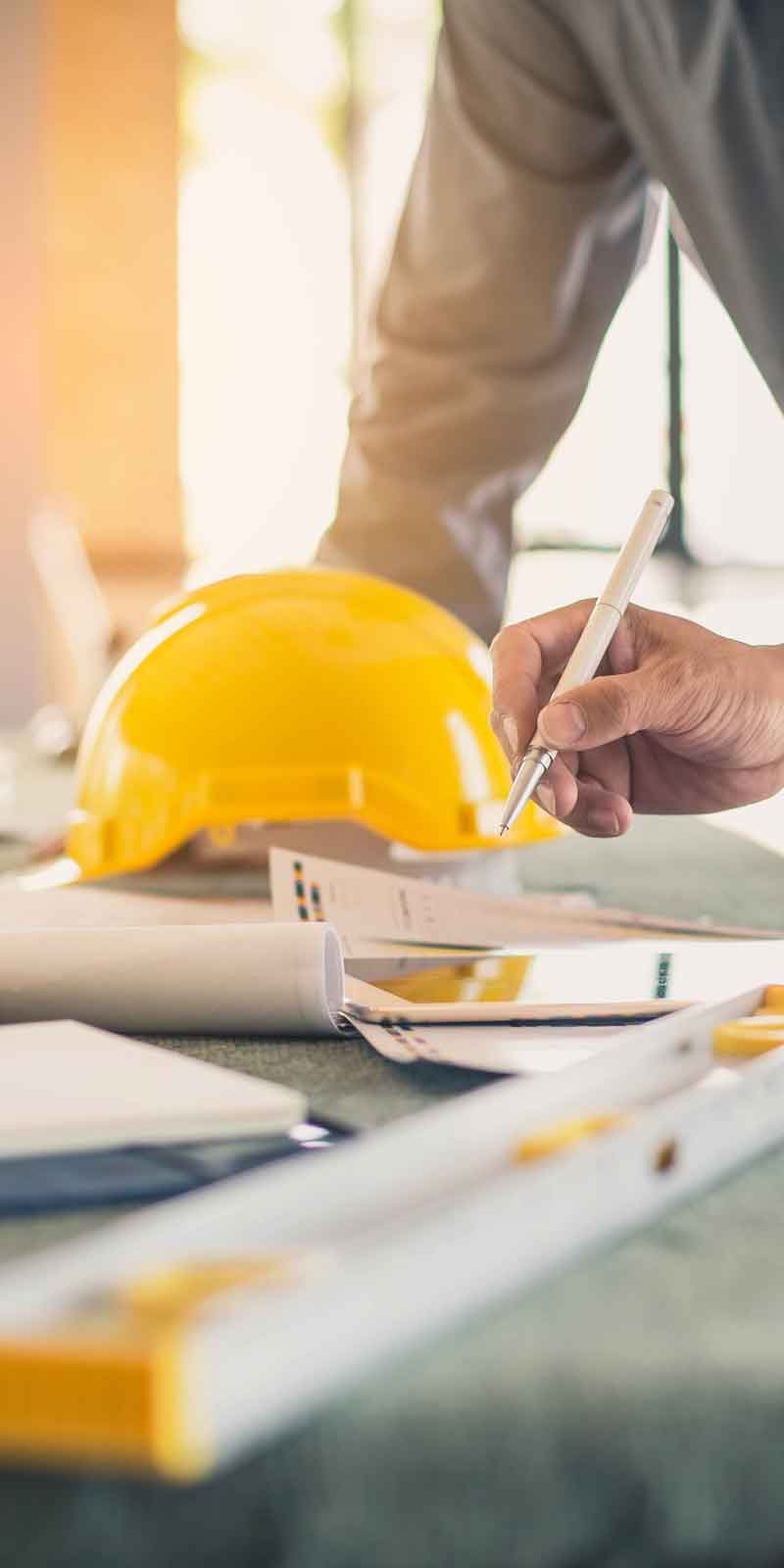 engineer-blueprint-review EOT, LLC | Working on blueprint plans