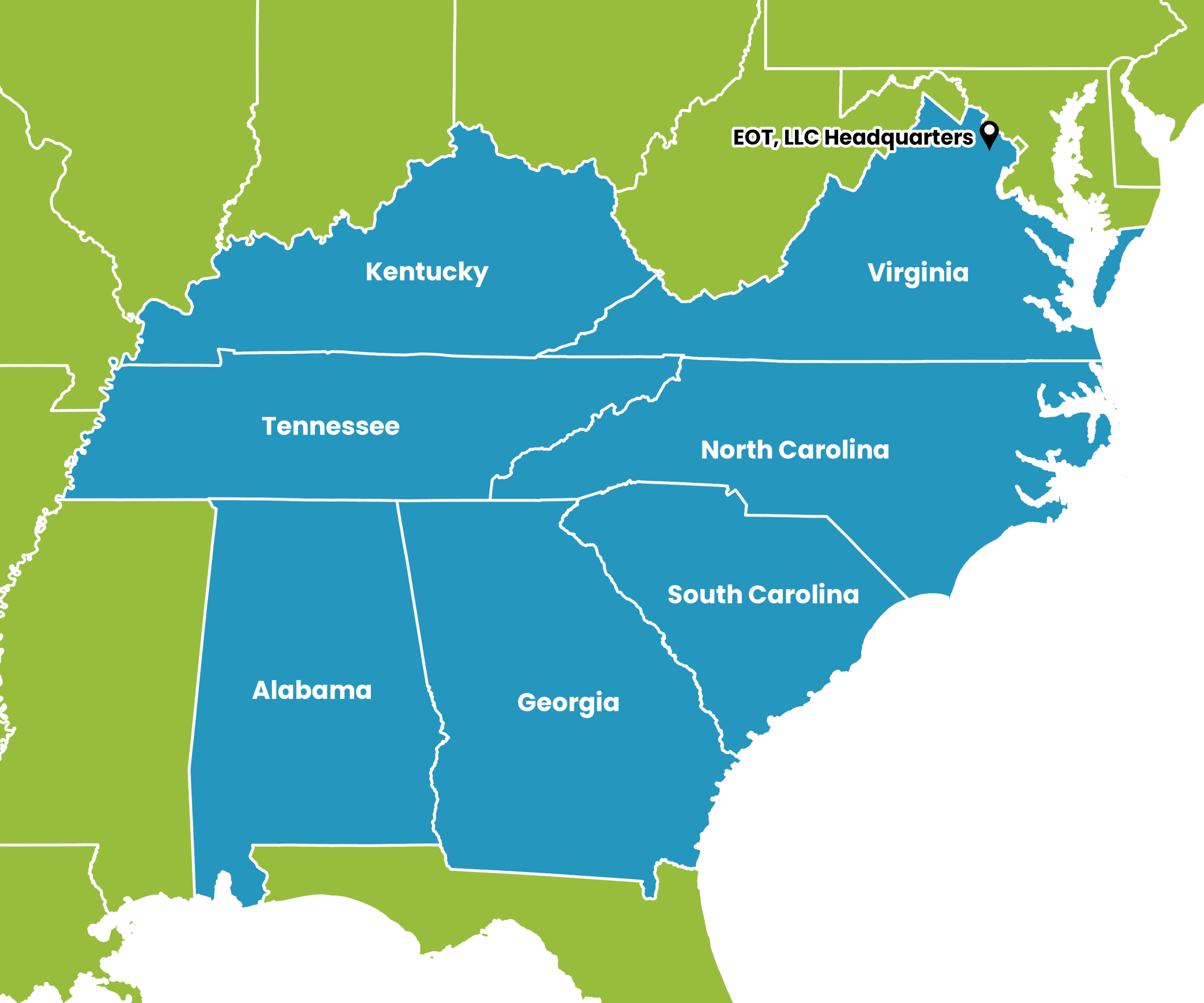 EOTWebmapKentucky EOT, LLC | Areas of Operation
